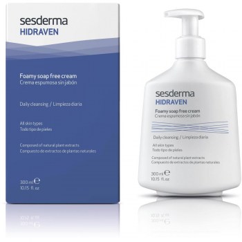 hidraven crema espumosa sin jabon 300 ml sesderma